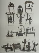A COLLECTION OF 17TH-18TH CENTURY BRONZE FIGURES, (15 pieces).