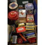 Decorative tins.