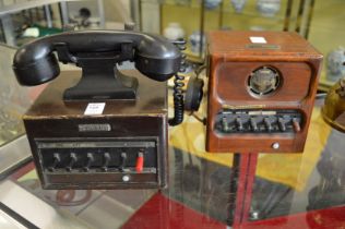 A Dictograph telephone with exchange.