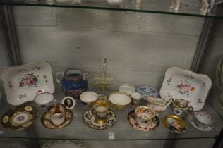 A collection of decorative 19th century and later porcelain.