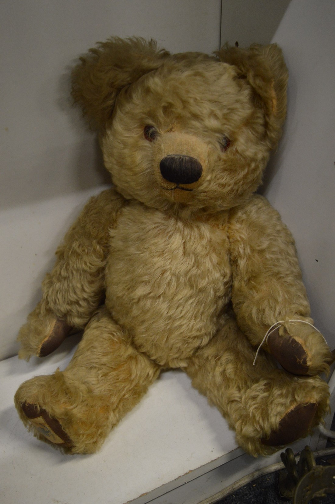 A Chad Valley teddy bear.