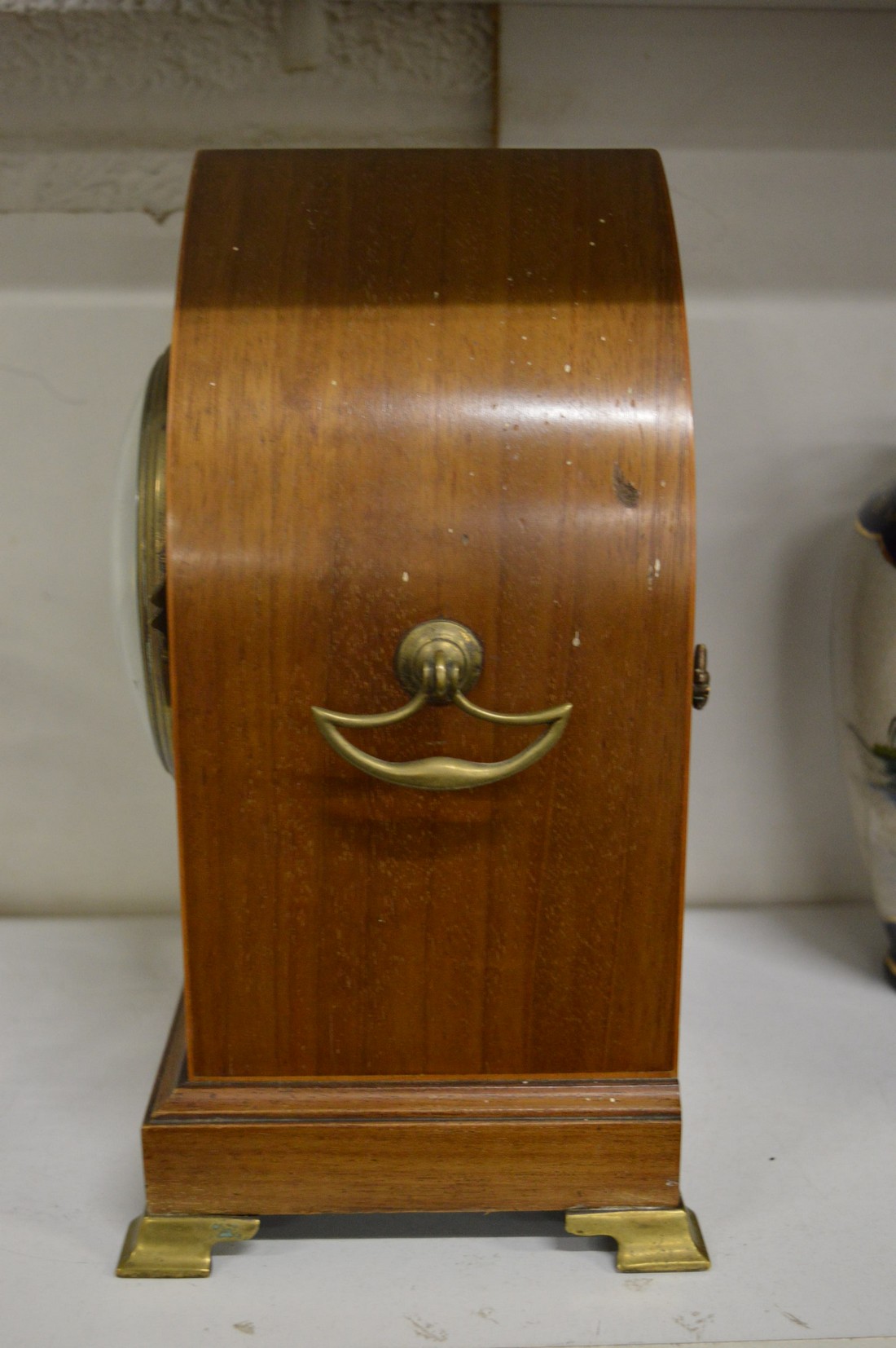 A Maple & Co mahogany cased lancet shaped mantle clock. - Image 2 of 4