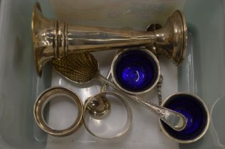 Small items of silverware.