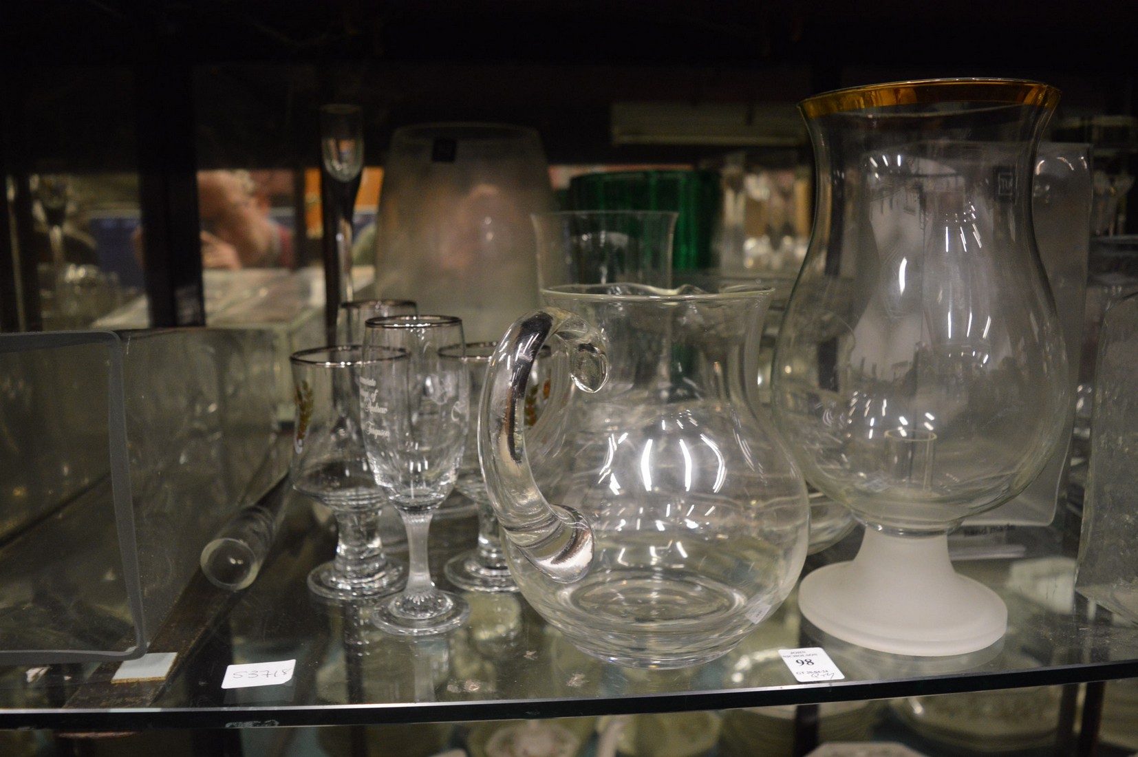 A large quantity of glassware to include numerous vases, drinking glasses etc. - Image 2 of 4