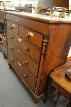 A large Scottish mahogany chest of drawers.