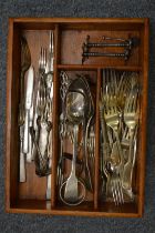 Silver and other flatware etc.