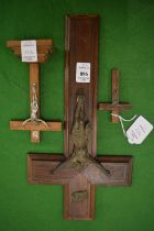 Three crucifixes.