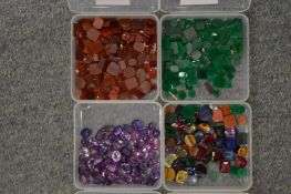 A collection of decorative stones.