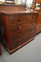 Holland and Sons, a good 19th century mahogany straight front chest of drawers.