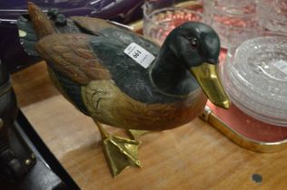 Decorative model duck.