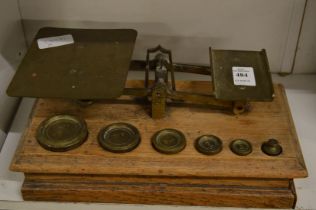 Postal scales and weights.