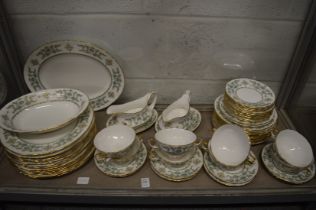 A Crown Staffordshire part dinner service.