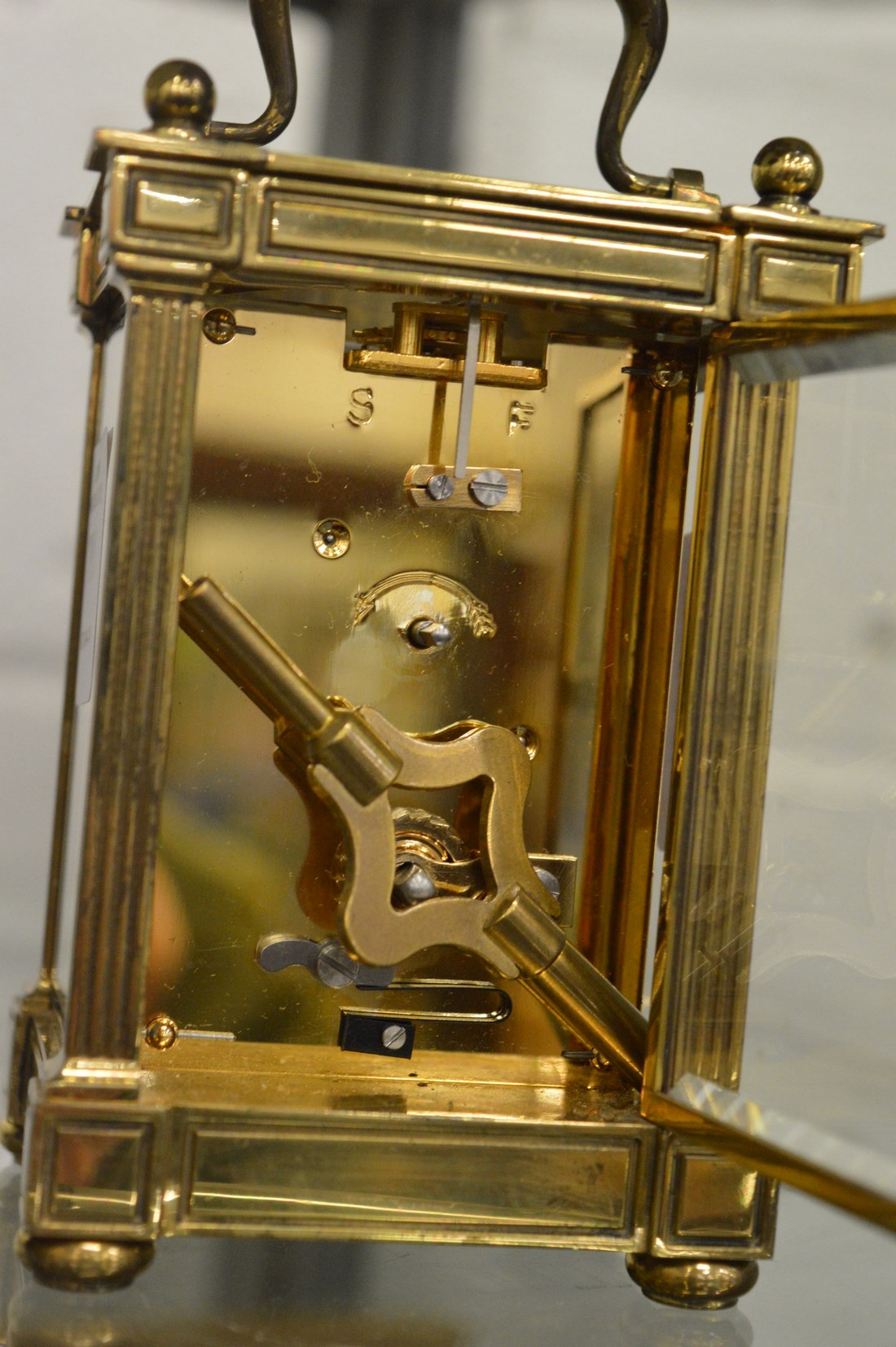 An Asprey brass carriage clock. - Image 3 of 3