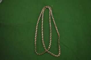 A 9ct gold curb link necklace.