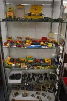 A good collection of die-cast toys and military items.