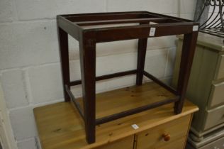 Mahogany stool frame.