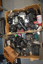 A large quantity of cameras, various early digital models and other items to include a Budweiser spy