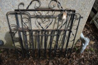 Two wrought iron gates.