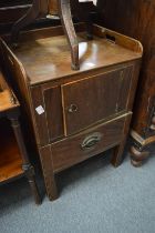 Mahogany pot cupboard.