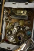 A quantity of plated items to include flatware, some boxed.