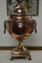 A good large copper samovar.