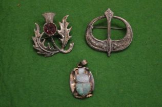 Scottish brooches etc.