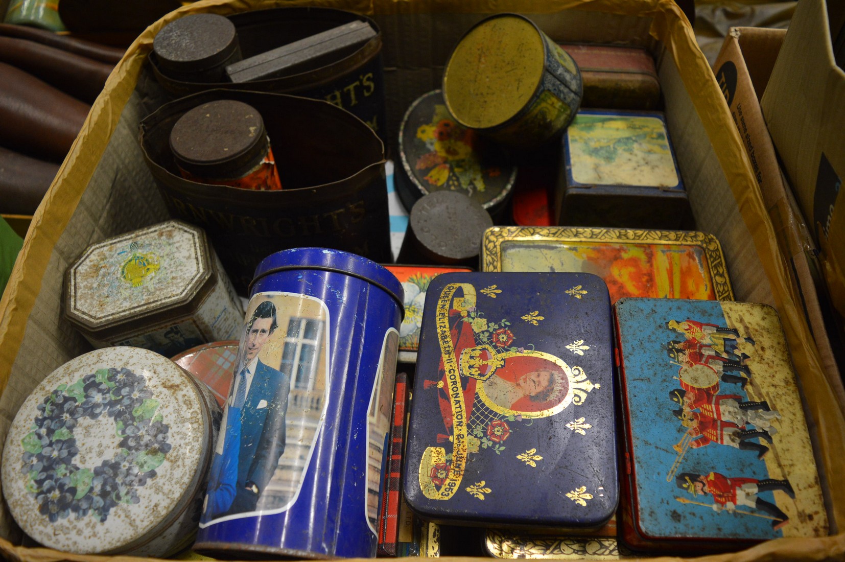 Large quantity of old tins. - Image 2 of 3