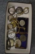 Various pocket watches.