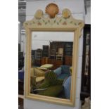 A decoratively painted pier mirror.