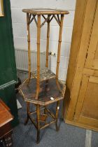 Two bamboo occasional tables.