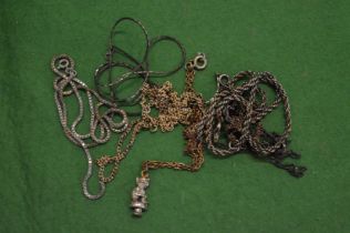 Various necklaces.