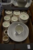 A collection Kleen kitchen storage jars and other items.