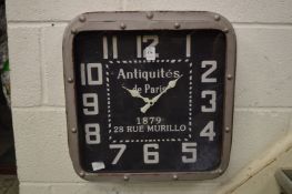 A decorative wall clock.