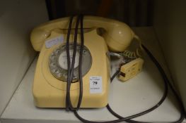 An old telephone.