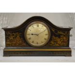 A chinoiserie cased mantle clock.