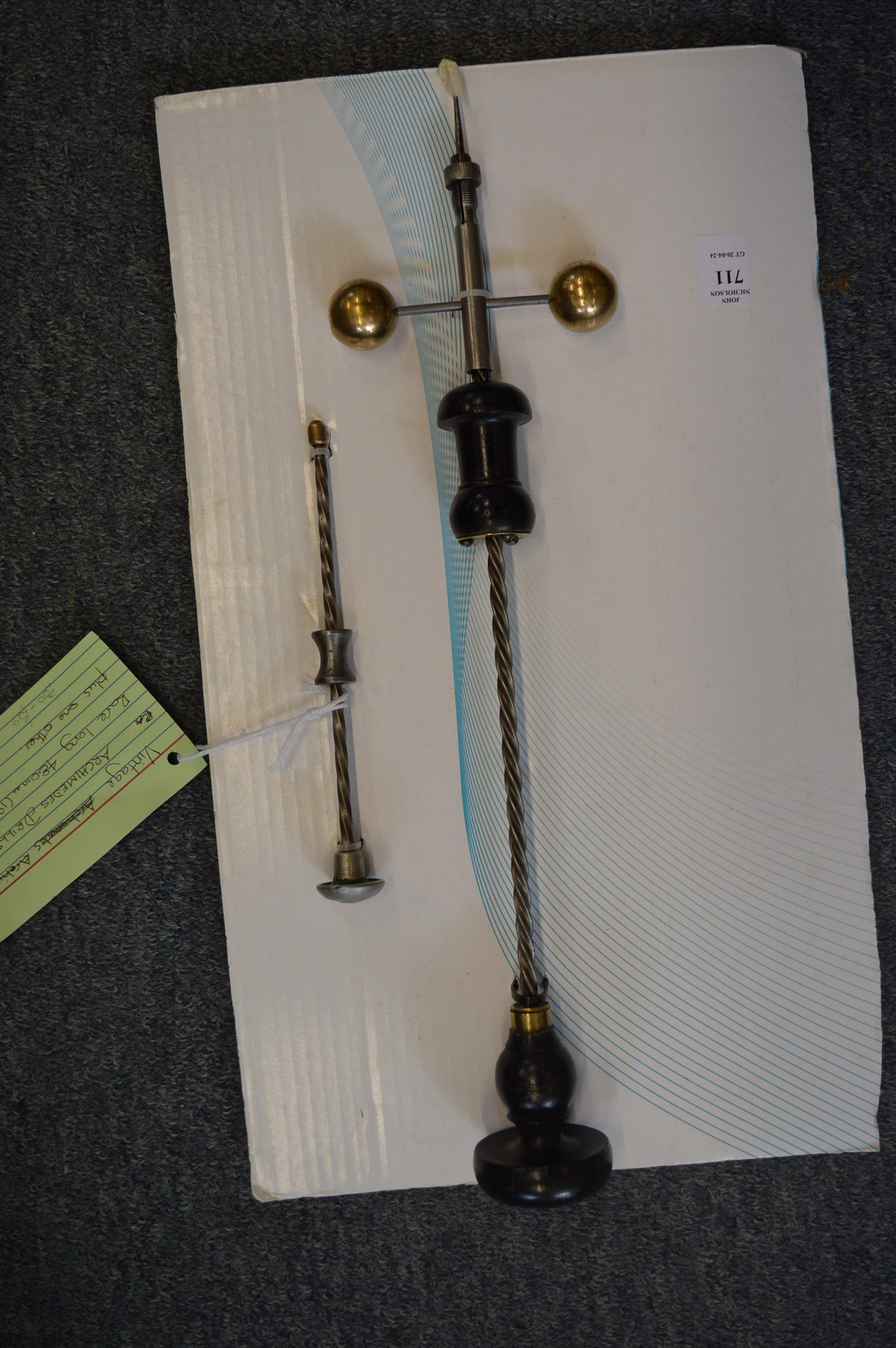 Two Archimedes drills, including a rare large version.