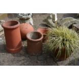 Terracotta chimney pots, planters etc.