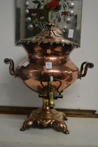 A good large copper samovar.