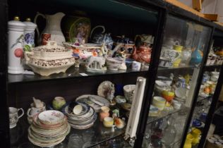 A large quantity of decorative china.