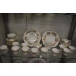 A quantity of Wedgwood tea ware decorated with autumnal leaves etc.