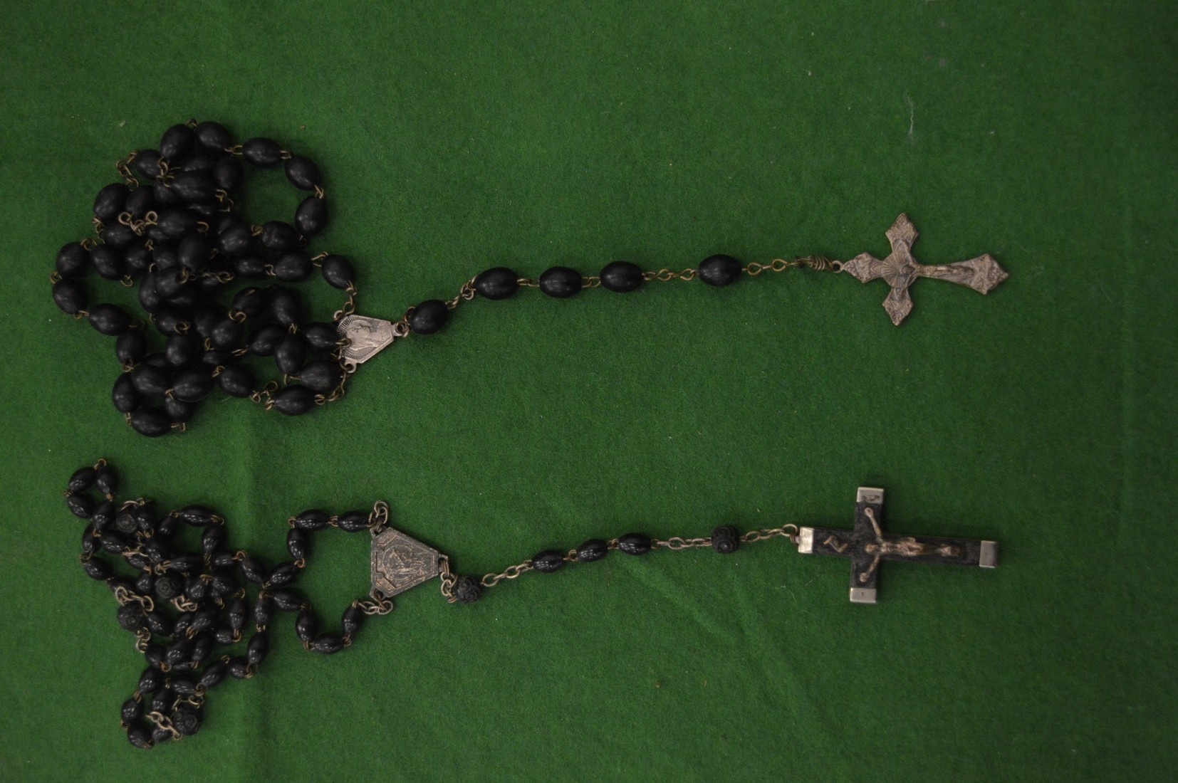 Two rosary's.
