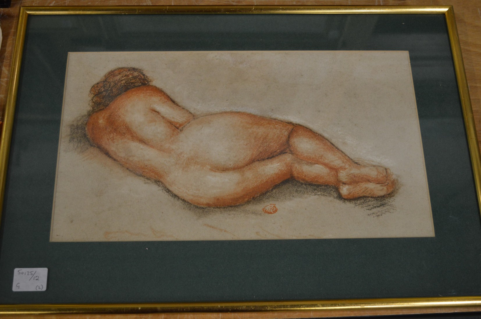 Two prints depicting reclining female nudes. - Bild 2 aus 2