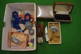 Masonic medal and other collectables.
