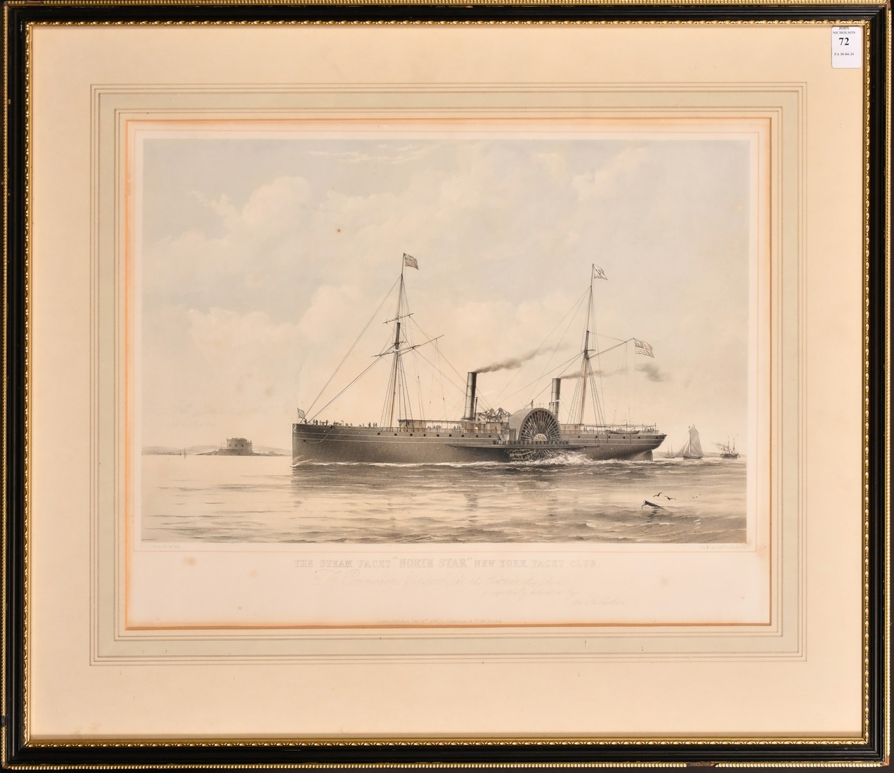 Thomas Goldsworthy Dutton, Circa 1853, 'The Steam Yacht North Star, New York Yacht Club', - Image 2 of 3