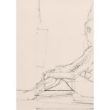 Piers Ottey (20th Century), two charcoal life drawings, one 13" x 9" (33 x 23cm), the other 8" x