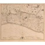 After Thomas Yeakell, 'The Environs of Brighthelmstone', engraved map, circa 1800, 17" x 20" (43 x