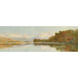 Charles Nathaniel Worsley (1862-1923) New Zealand, 'Diamond Lakes', watercolour, signed, 6.25" x