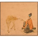 After Orovida Pissarro, lady feeding a young deer, signed in pencil by the artist and with Fine