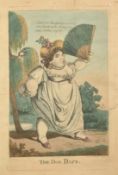 Early 19th Century, 'The Dog Days', a hand coloured caricature, plate size 13.25" x 8.25" (34 x