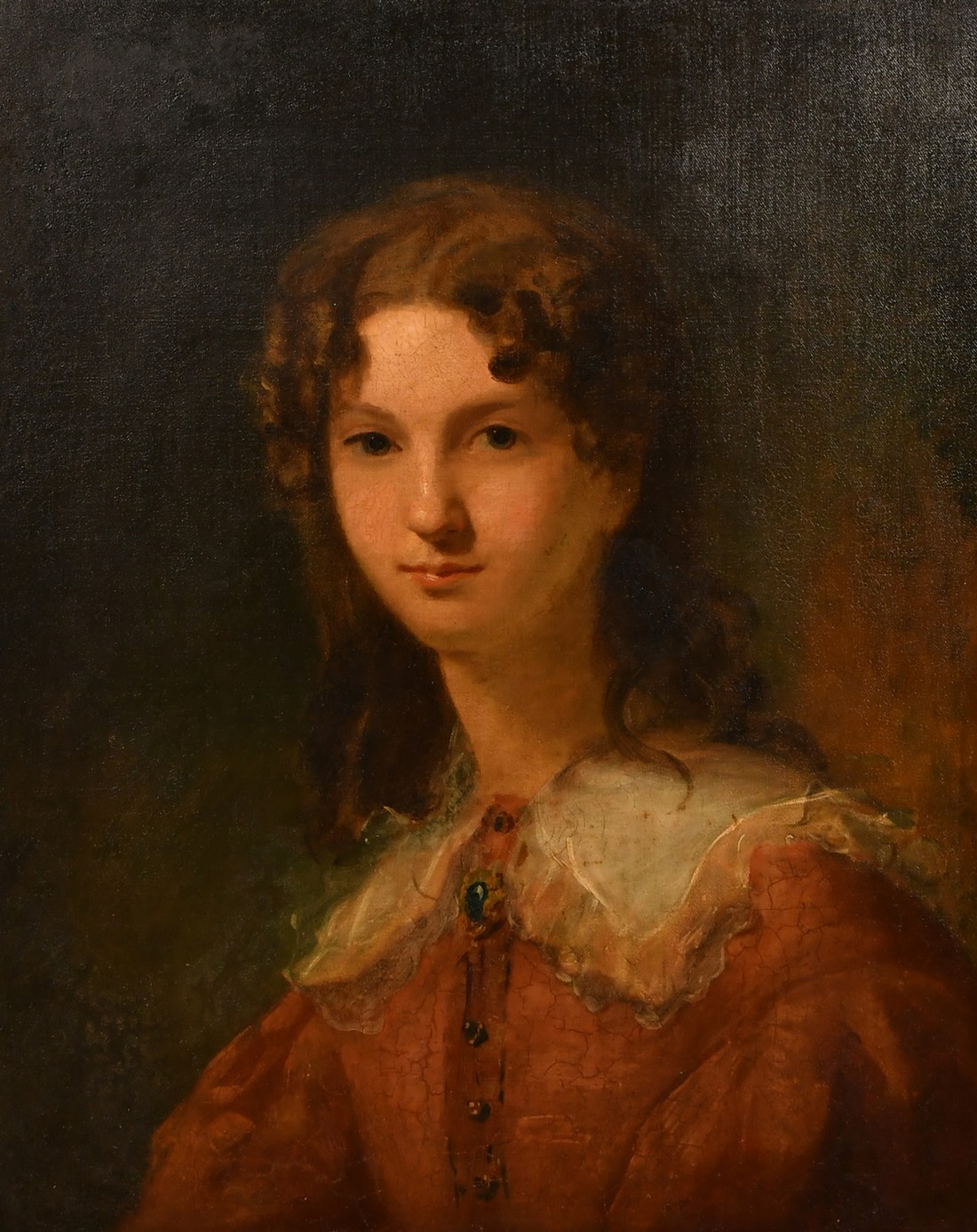 Colvin Smith (1795-1875), 'Mrs Bellingham', a portrait of a young lady, oil on canvas, 25" x 20" (
